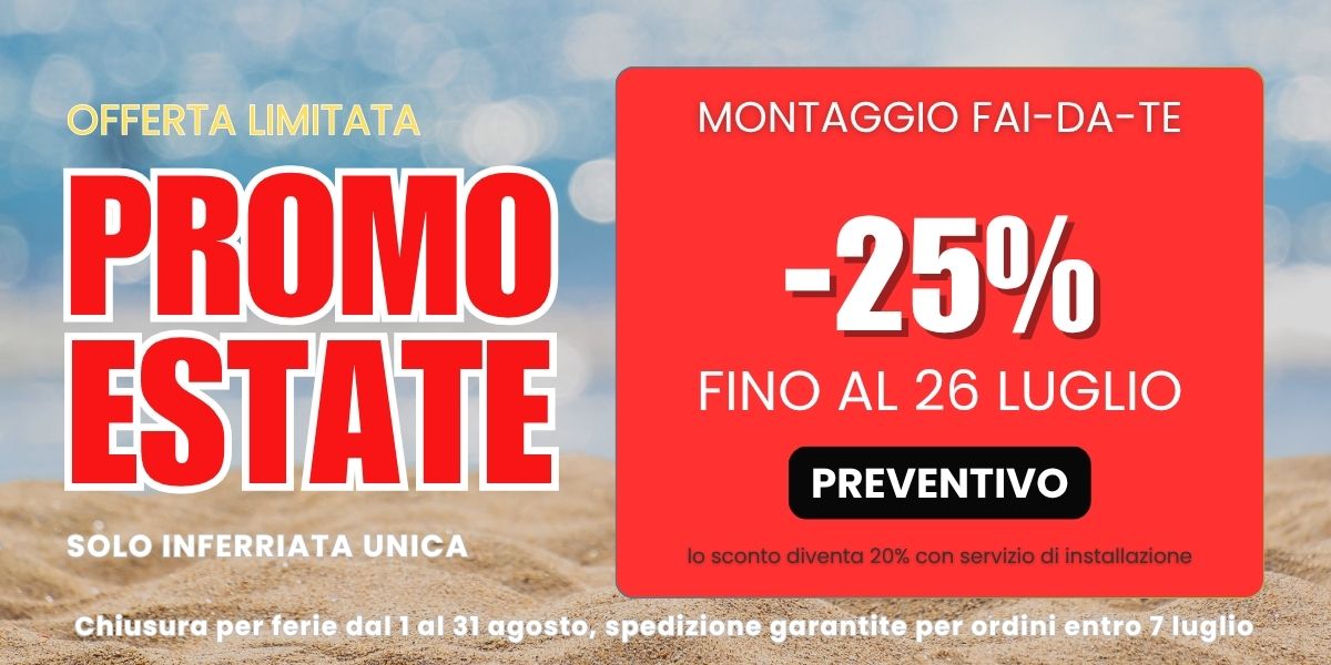 Promo sicurezza inferriate unica -25% montaggio faidate