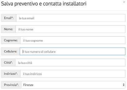 installatori inferriate firenze compila dati